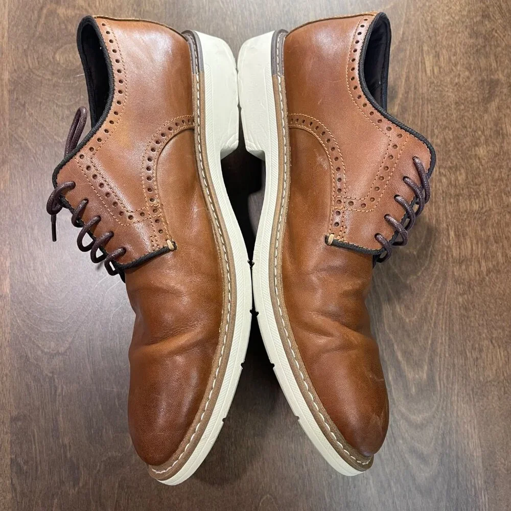 Cole Haan Go To Oxford Men's Size 9.5‎ Leather Dress Shoes Lace up British Tan